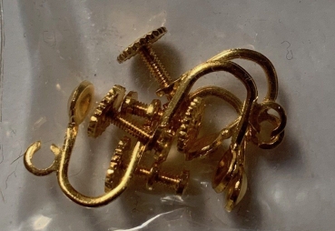 Ohrschrauben vergoldet